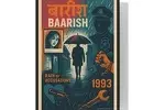 Baarish (1993) Rain of Accusations Noir Monsoon Poster – Cult Bollywood Art Print