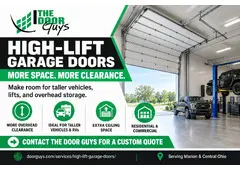 Upgrade to High-Lift Garage Doors – Maximize Space & Clearance!
