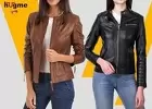 Trendy Women's Black Leather Jacket - Great Deal!