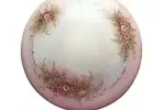 Limoges France Pretty Pink Floral Ceramic Round Decor Box Container