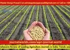 A Comprehensive Review of Leading Agriculture Journals in India: Trends and Insights